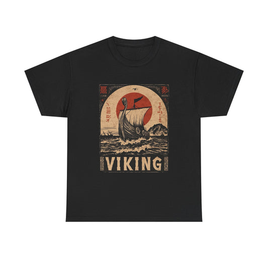 Viking Ship Graphic T Shirt NEW ADULT TEE VINTAGE