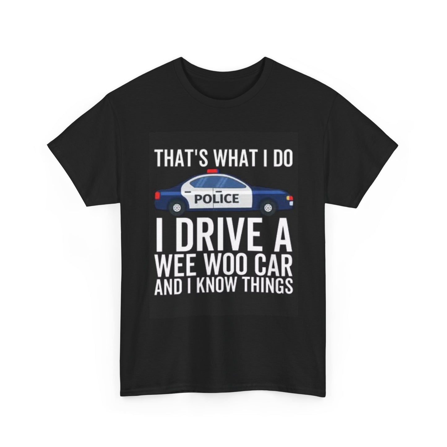 Funny Police Officer Graphic T Shirt Police Car Comedy Funny Gift Unisex