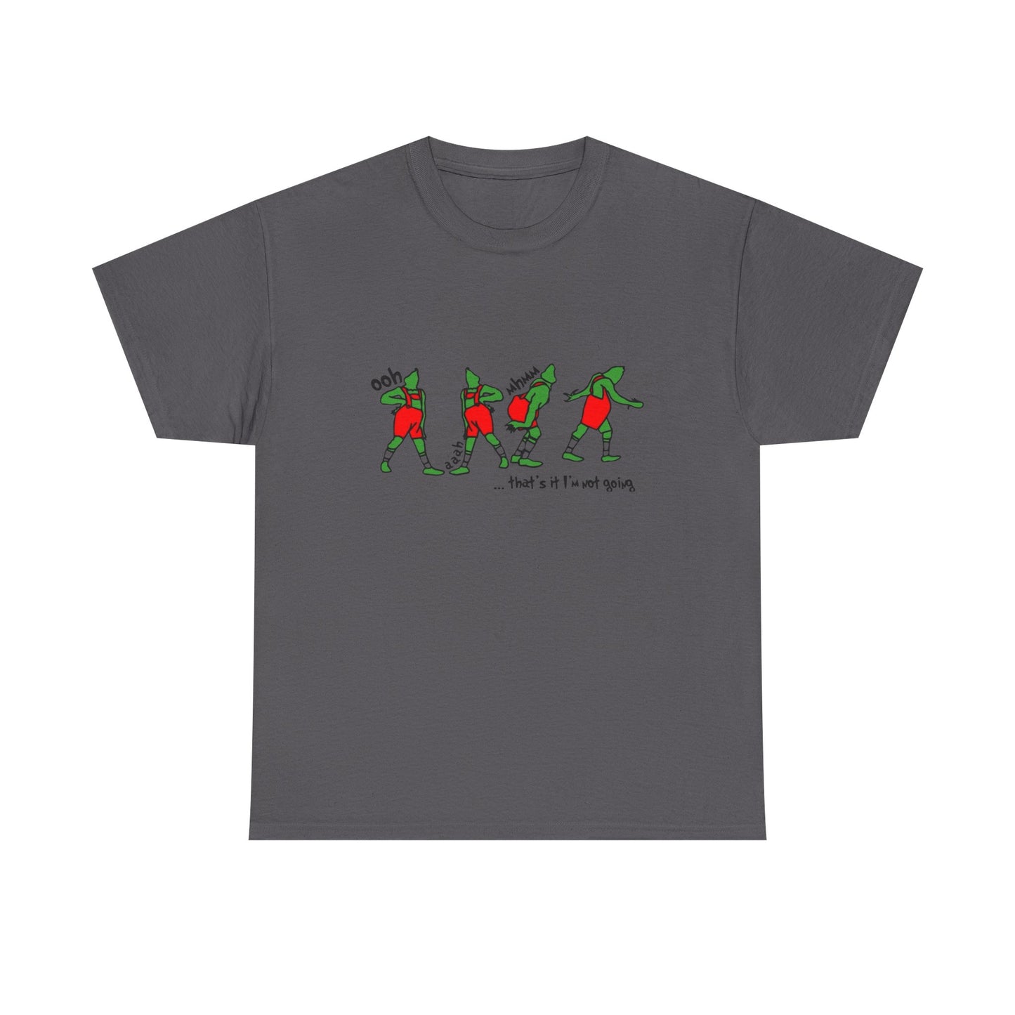Funny Grinch Retro Christmas Jokes Graphic T Shirt Unisex NEW Heavy Cotton Tee
