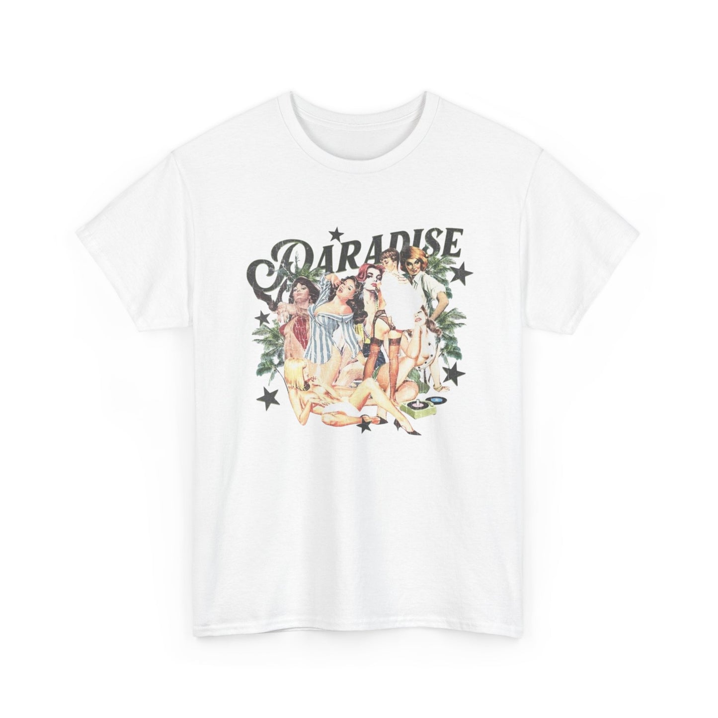 Paradise Peace Vintage Model Graphic T Shirt Unisex Heavy Cotton Tee