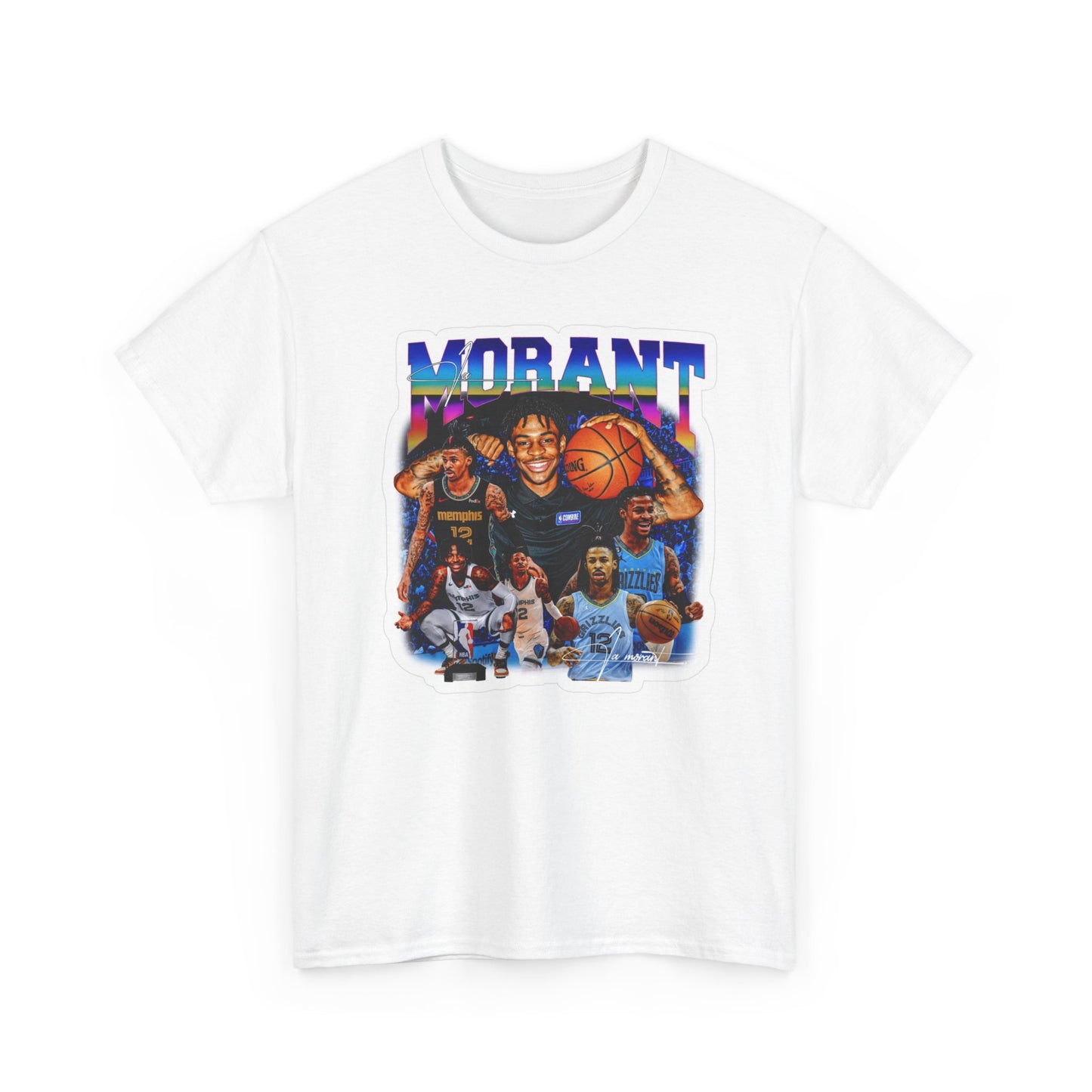 Ja Morant Graphic T Shirt Vintage Basketball Retro Unisex Heavy Cotton Tee
