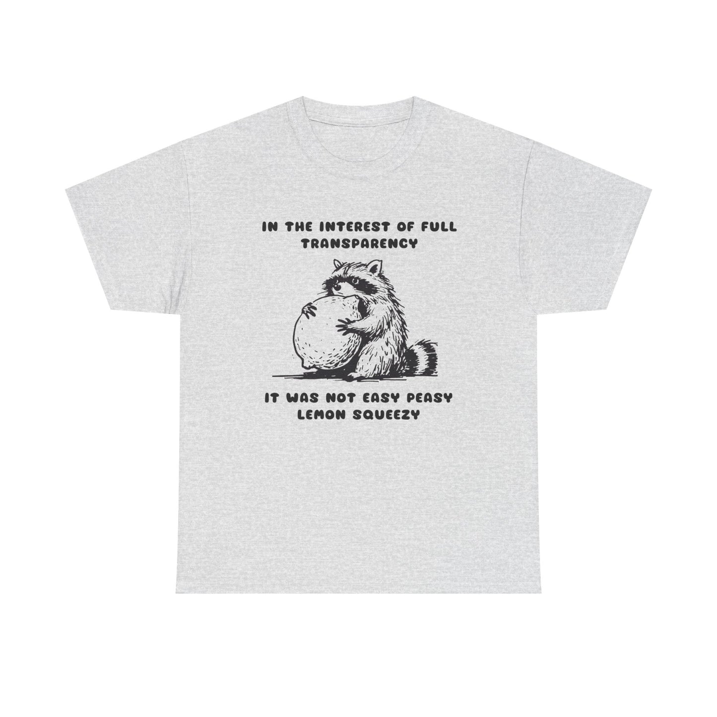 Life's Not Easy Peasy Funny Graphic T Shirt Unisex Heavy Cotton Tee