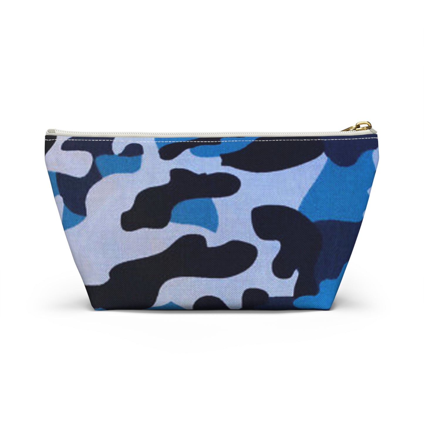 Blue Camo Graphic Brand New Travel Bag Accessory Pouch w T-bottom