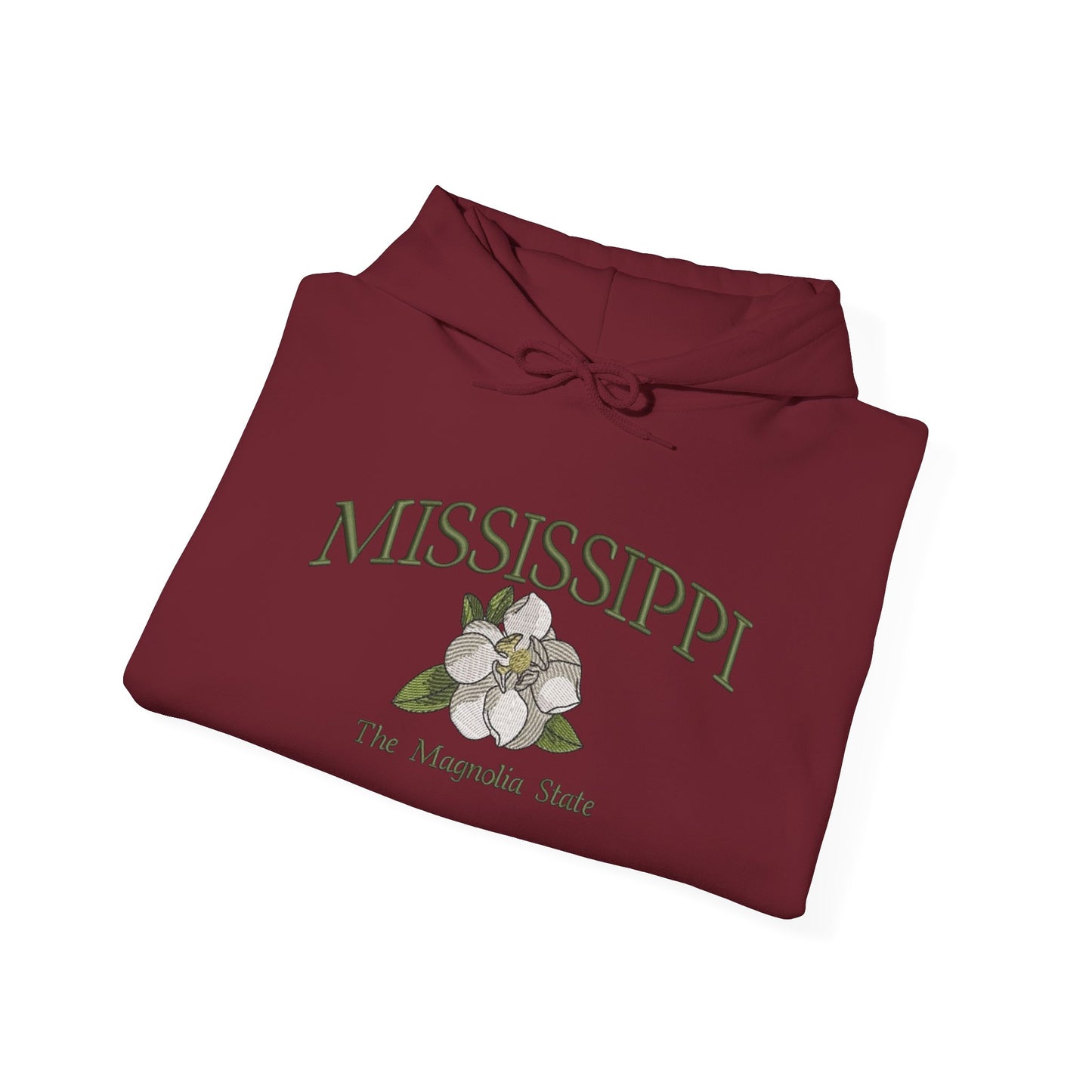 Mississippi The Magnolia State Graphic Hoodie Heavy Blend Sweatshirt NEW