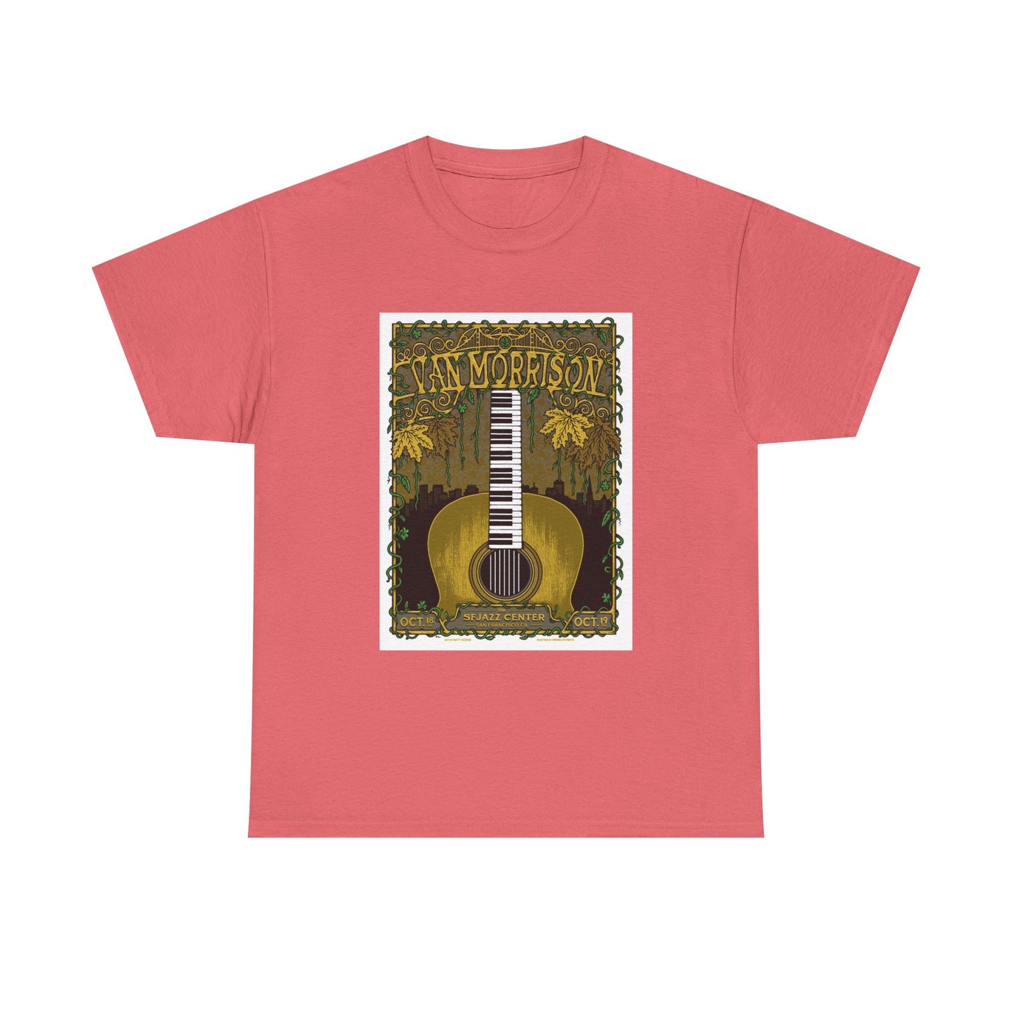 Van Morrison Tshirt Classic Rock Merch Graphic Retro Unisex Heavy Cotton Tee