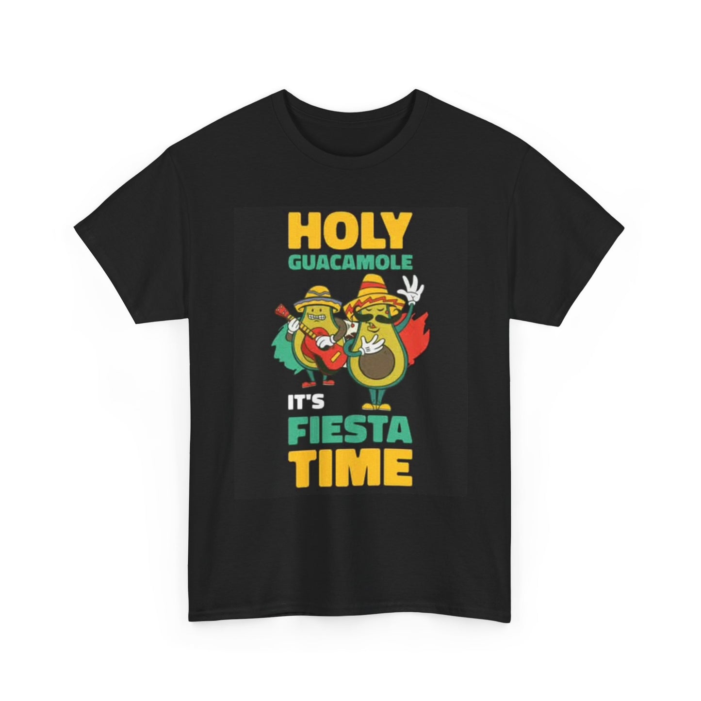 Fiesta Time Shirt Funny Mexican Food Graphic Unisex Heavy Cotton Tee