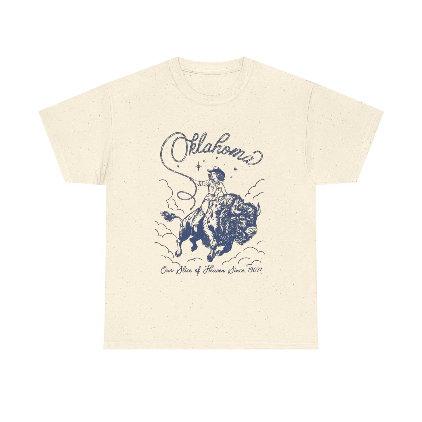 Oklahoma Cowgirl Graphic T Shirt Unisex Heavy Cotton Tee NEW Gift