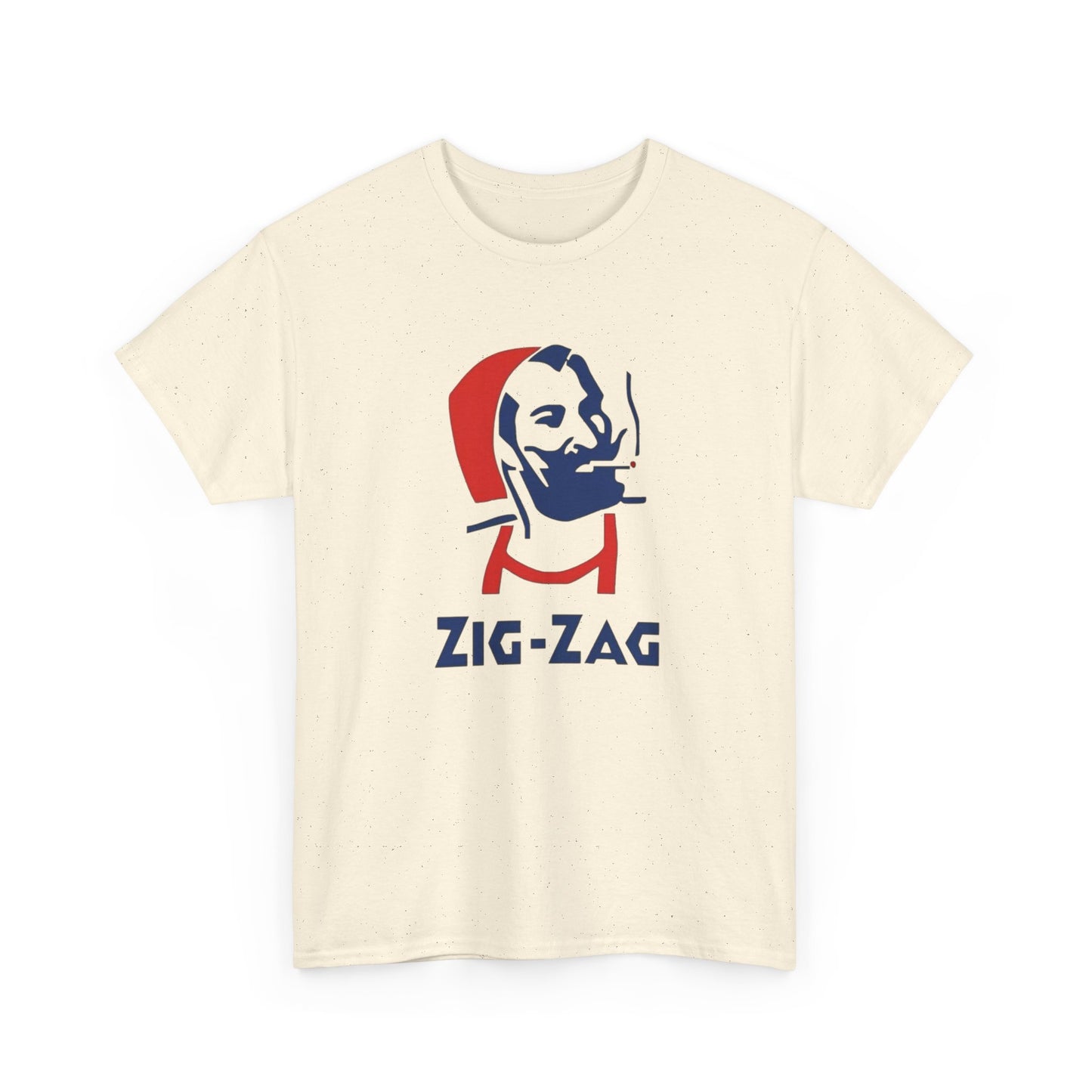Zig Zag Retro Logo Graphic T Shirt Unisex Heavy Cotton Tee