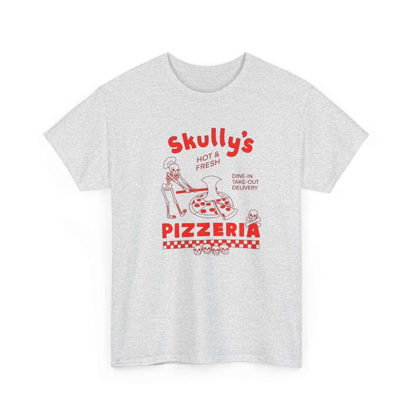 Skullys Pizzeria Graphic T Shirt NEW Heavy Cotton Tee