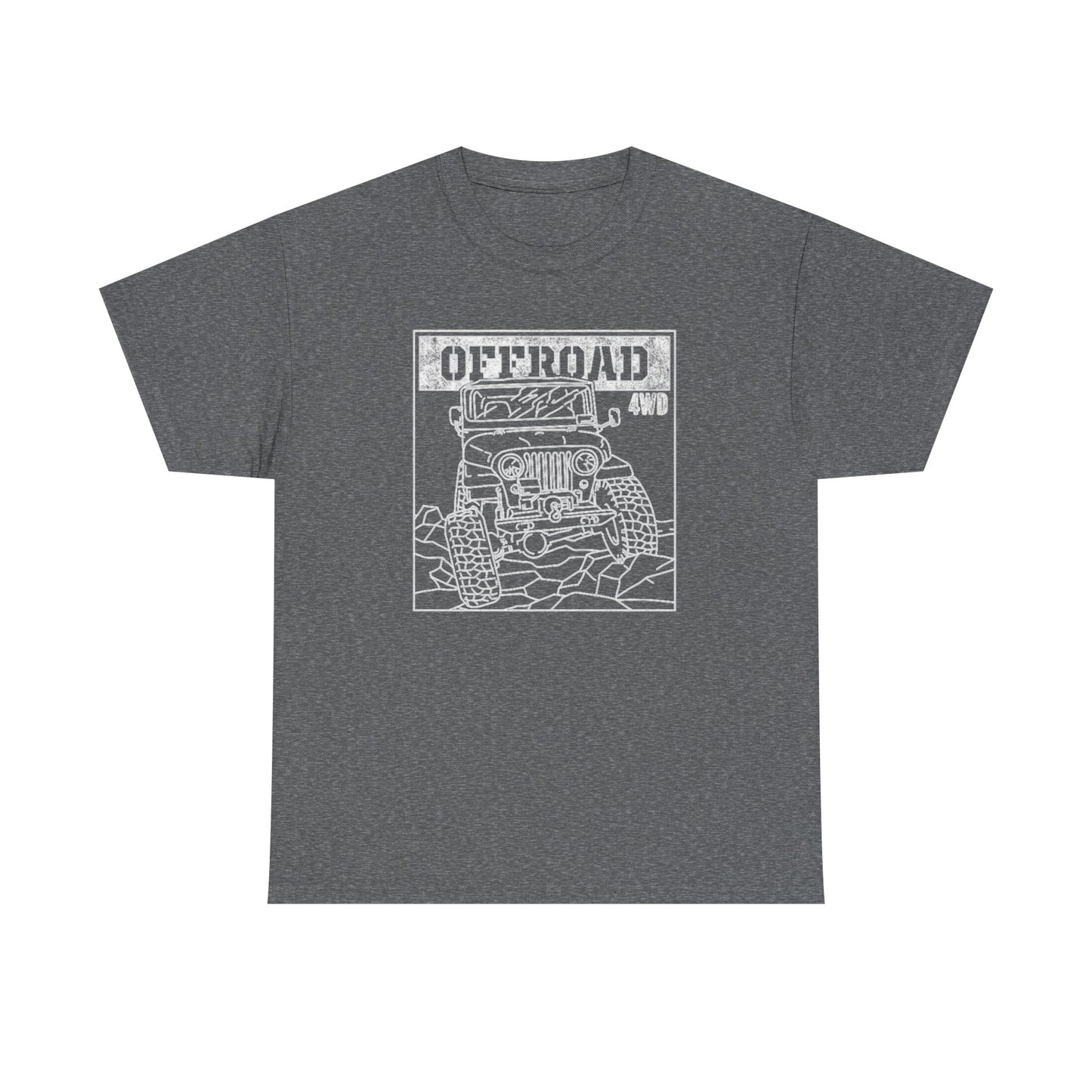 Offroad 4wd Retro Trailboss Graphic T Shirt NEW Unisex Heavy Cotton Tee