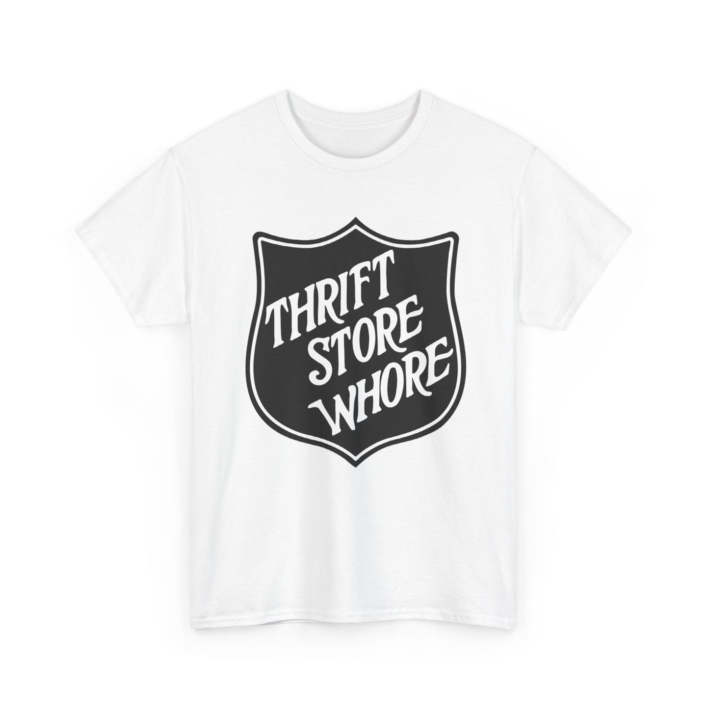 Thrift Store Whore Funny Graphic T Shirt NEW ADULT TEE Cotton