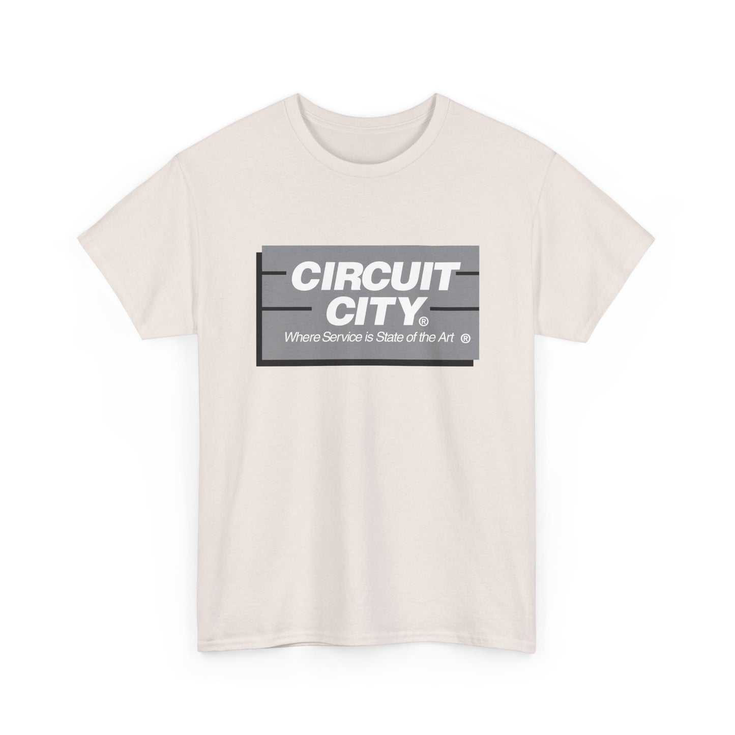 Circuit city T-shirt vintage graphic employee shirt retro design Unisex Heavy