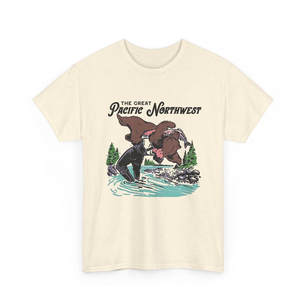 The Great Pacific Northwest Graphic T Shirt Men's Heavy Cotton Tee