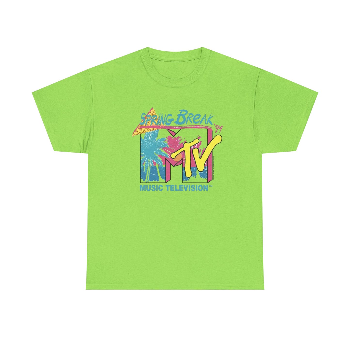 MTV Spring Break 1994 Vintage Graphic T-Shirt Unisex Heavy Cotton Tee