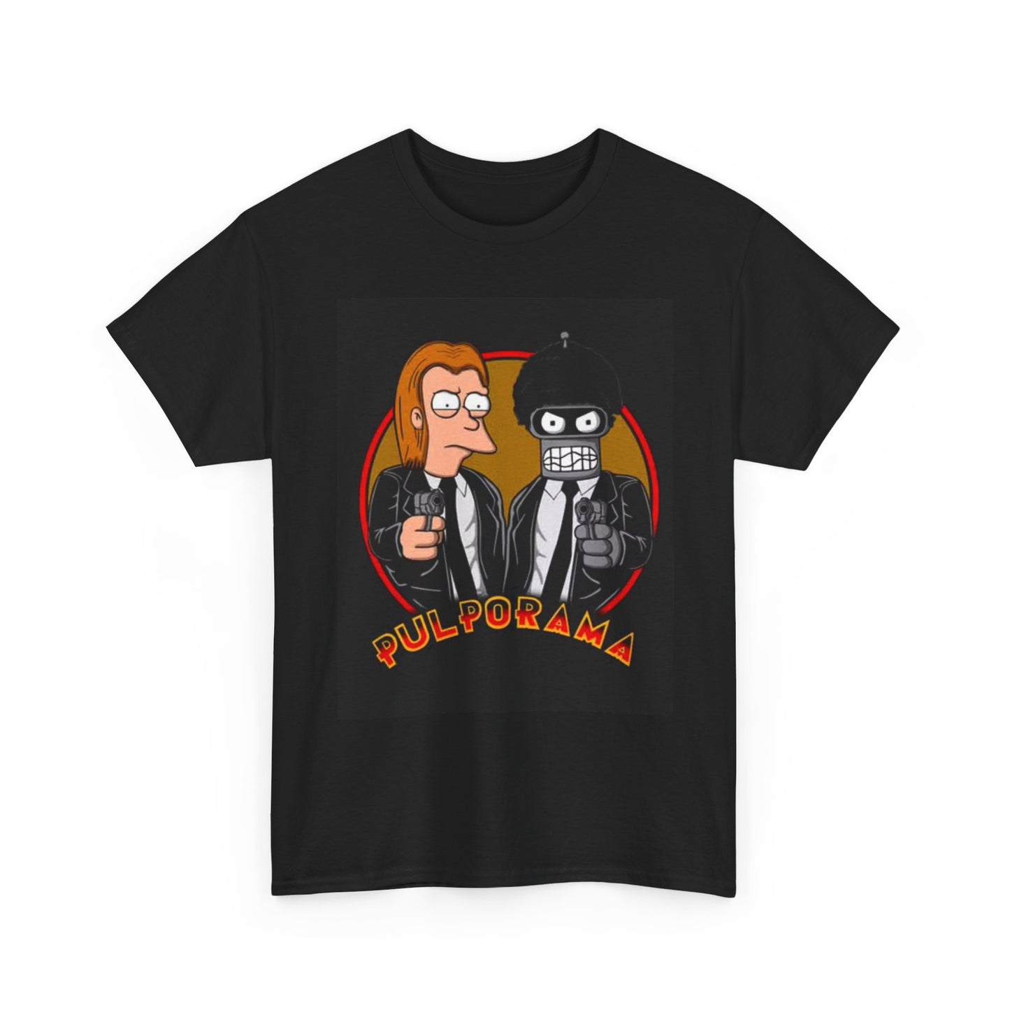 Pulp Fiction Futurama Funny T Shirt Bender Tv Series Unisex Heavy Cotton Tee