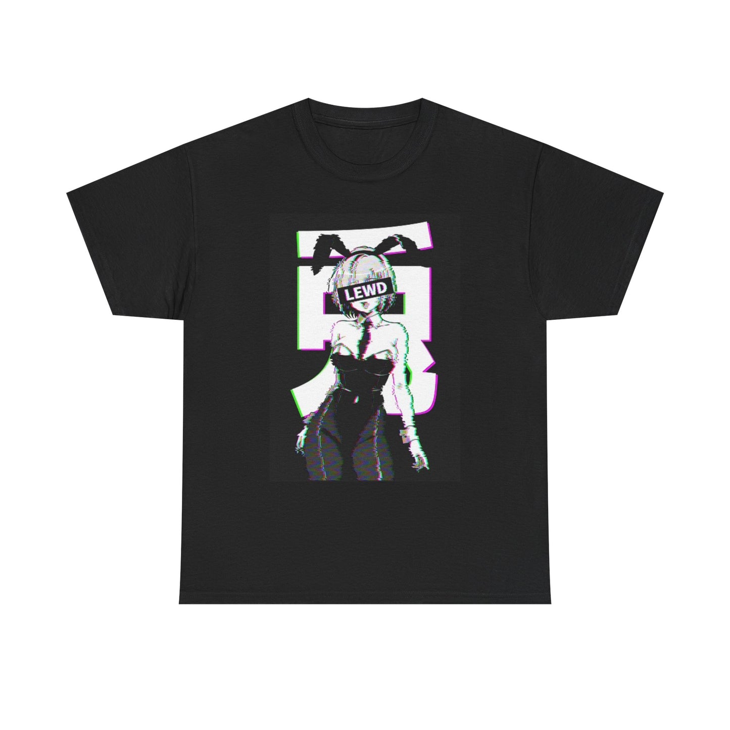 Waifu Lewd Graphic T Shirt Retro Anime Gaming Unisex Heavy Cotton Tee