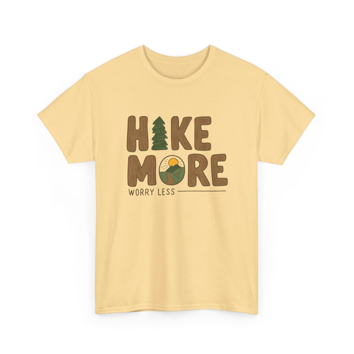 Hike More Worry Less Graphic T Shirt NEW ADULT TEE VINTAGE