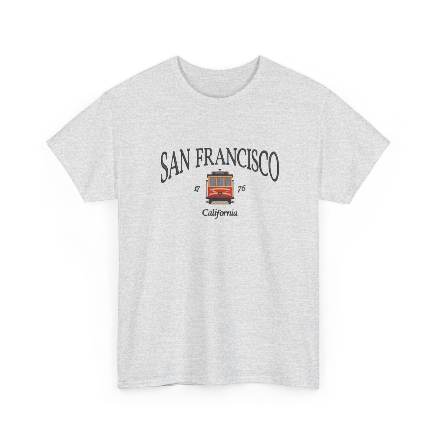 San Francisco California Trolly Graphic T Shirt NEW Unisex Heavy Cotton Tee