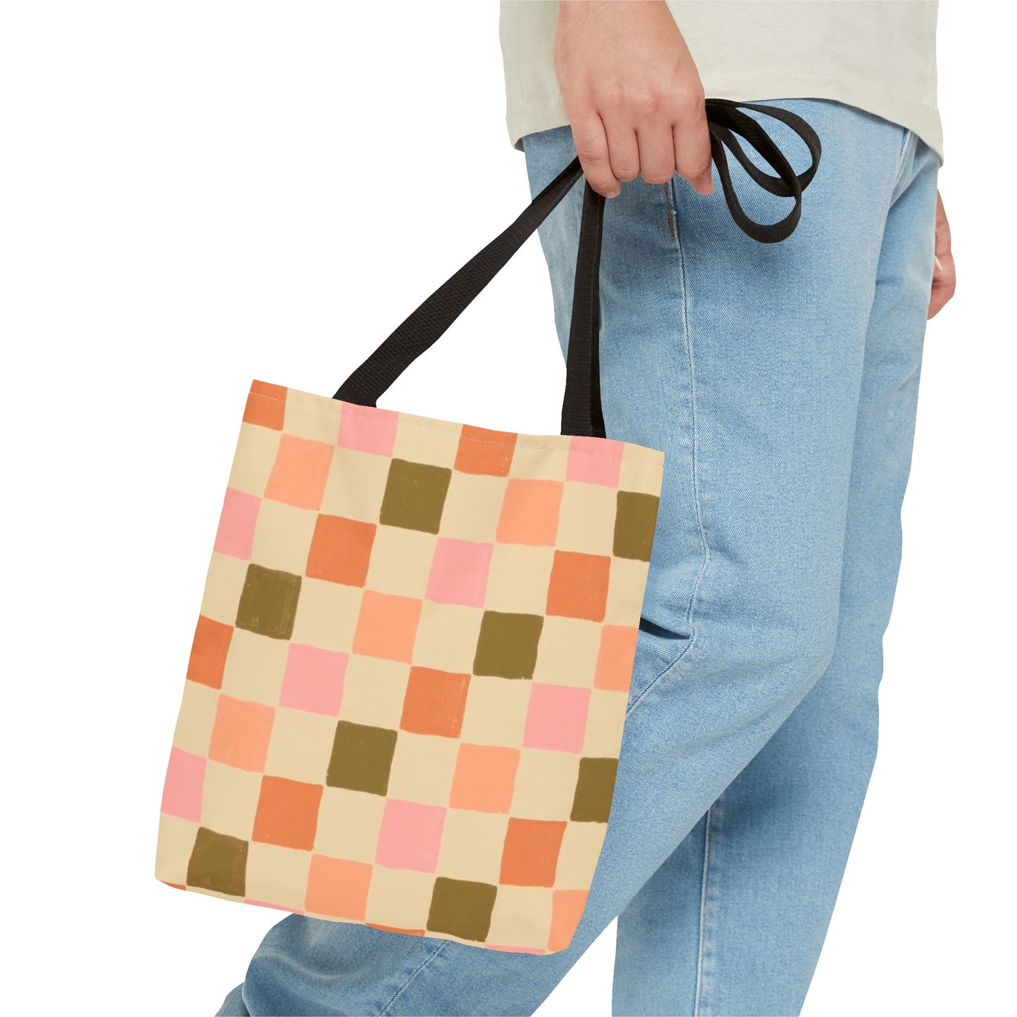 Sonoma Checkered All Over Print BRAND NEW Purse - Pocketbook - Travel Tote Bag