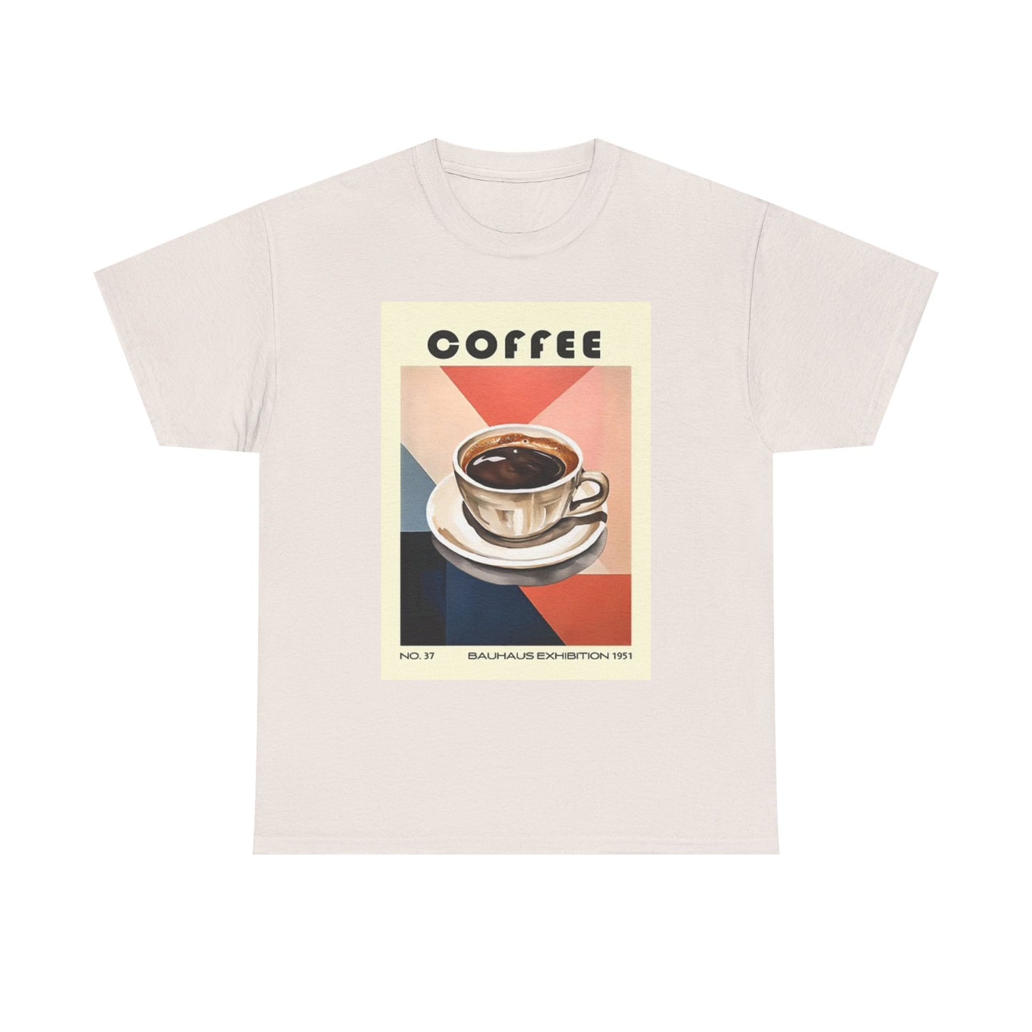 Coffee Graphic T Shirt Retro Poster Unisex Heavy Cotton Tee