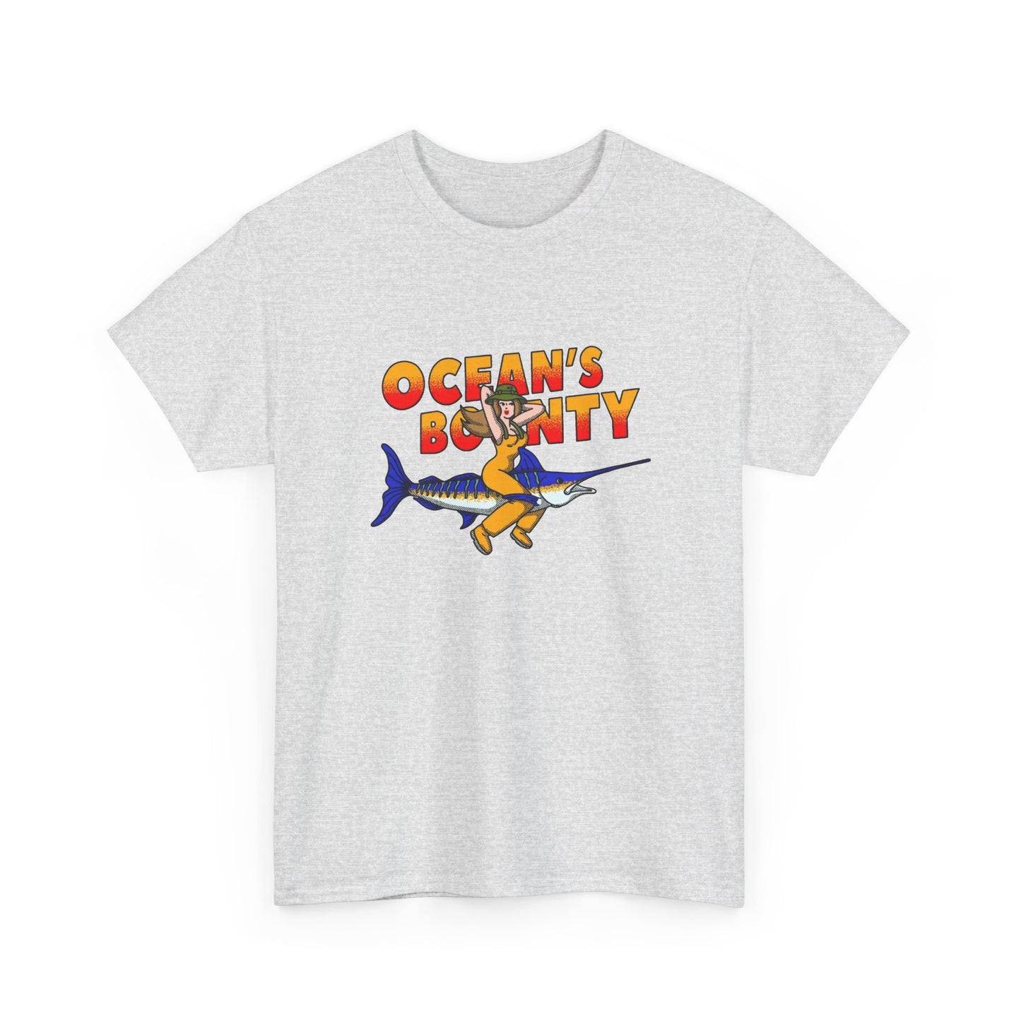 Oceans Bounty Fishing Graphic T Shirt NEW ADULT TEE VINTAGE