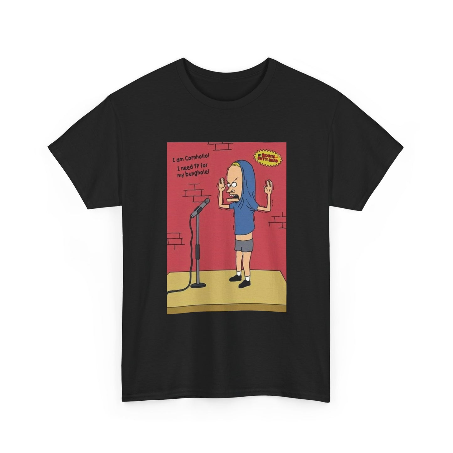Beavis And Butthead Tshirt Comedy Tv Series Retro Cornholio Unisex Heavy Cotton