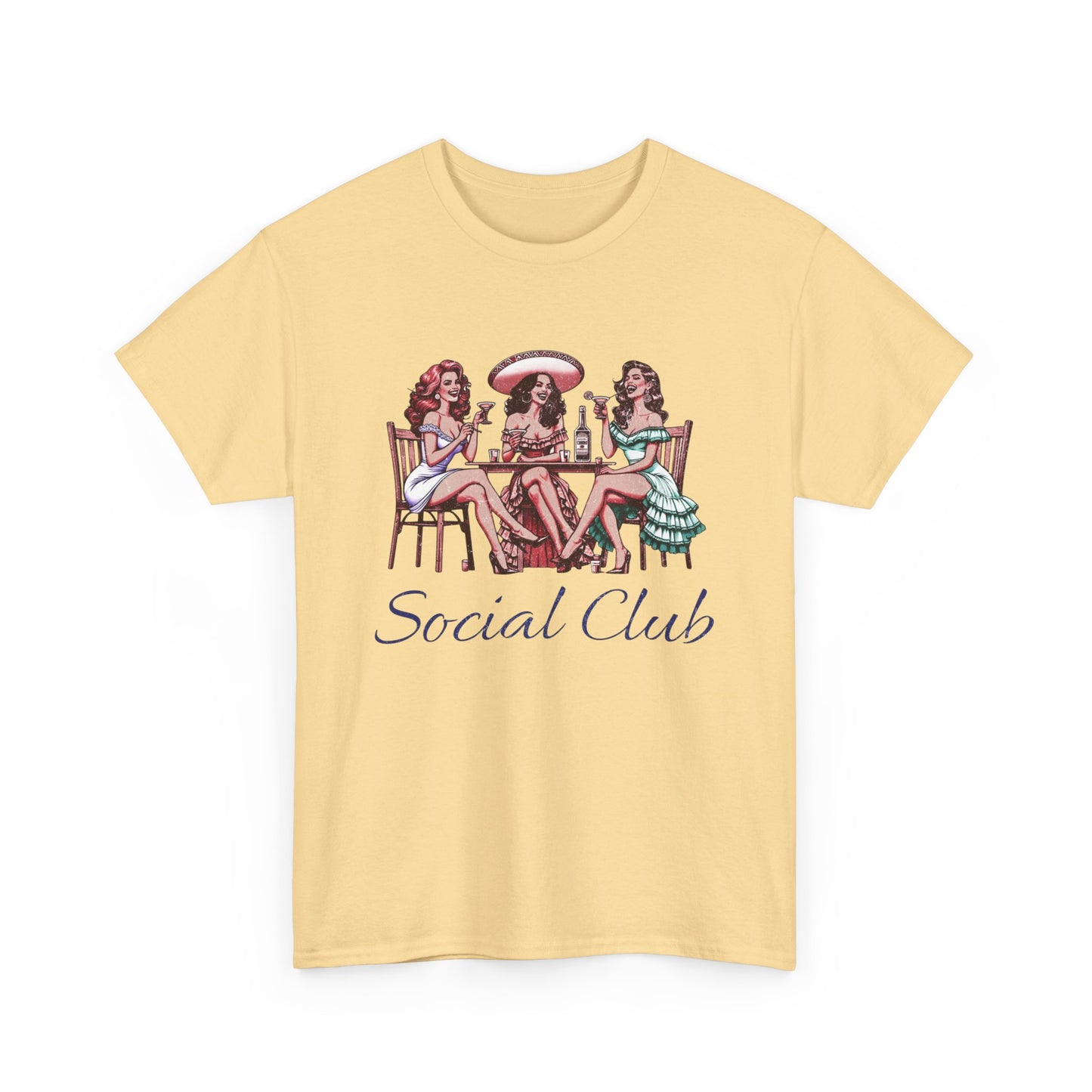 Social Drinking Club Graphic T Shirt Unisex Heavy Cotton Tee