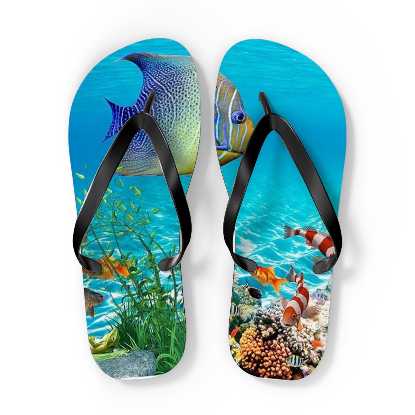 WAVES And SUN Co Sandals Ocean - Flip Flops -Slides Summer Beach BRAND NEW