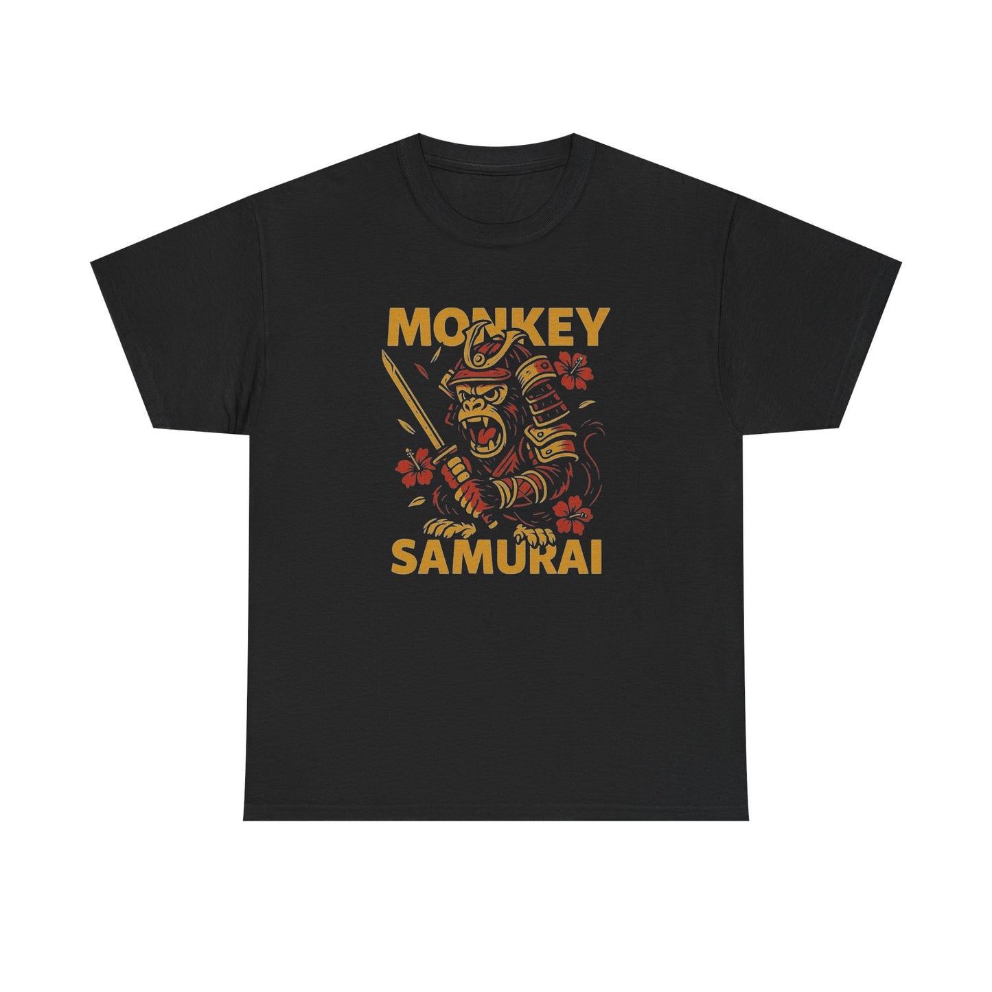 Monkey Samurai T Shirt Unisex Heavy Cotton Tee