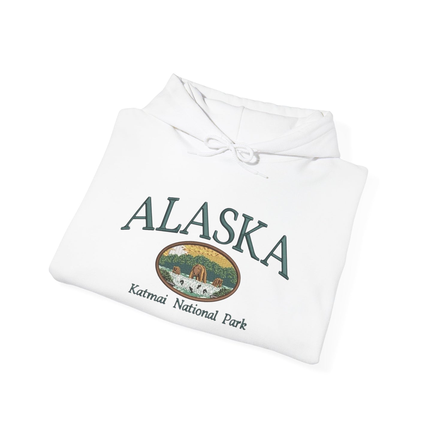 Alaska National Parks Graphic Hoodie Heavy Blend Sweatshirt NEW