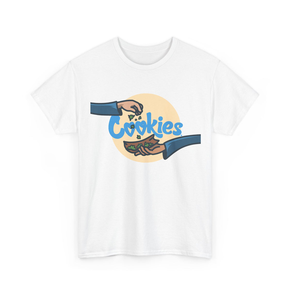 Cookies Tshirt Weed Strain California Short Sleeve Backwoods Unisex Heavy Cotton