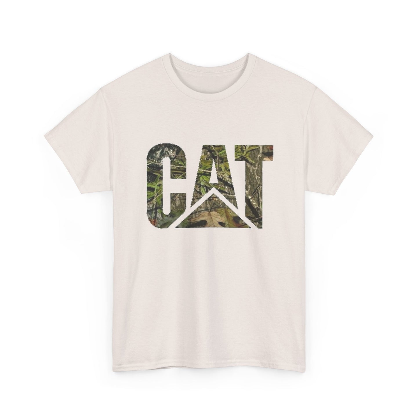 CAT Camo Diesel Equipment Graphic T Shirt Unisex Heavy Cotton Tee NEW