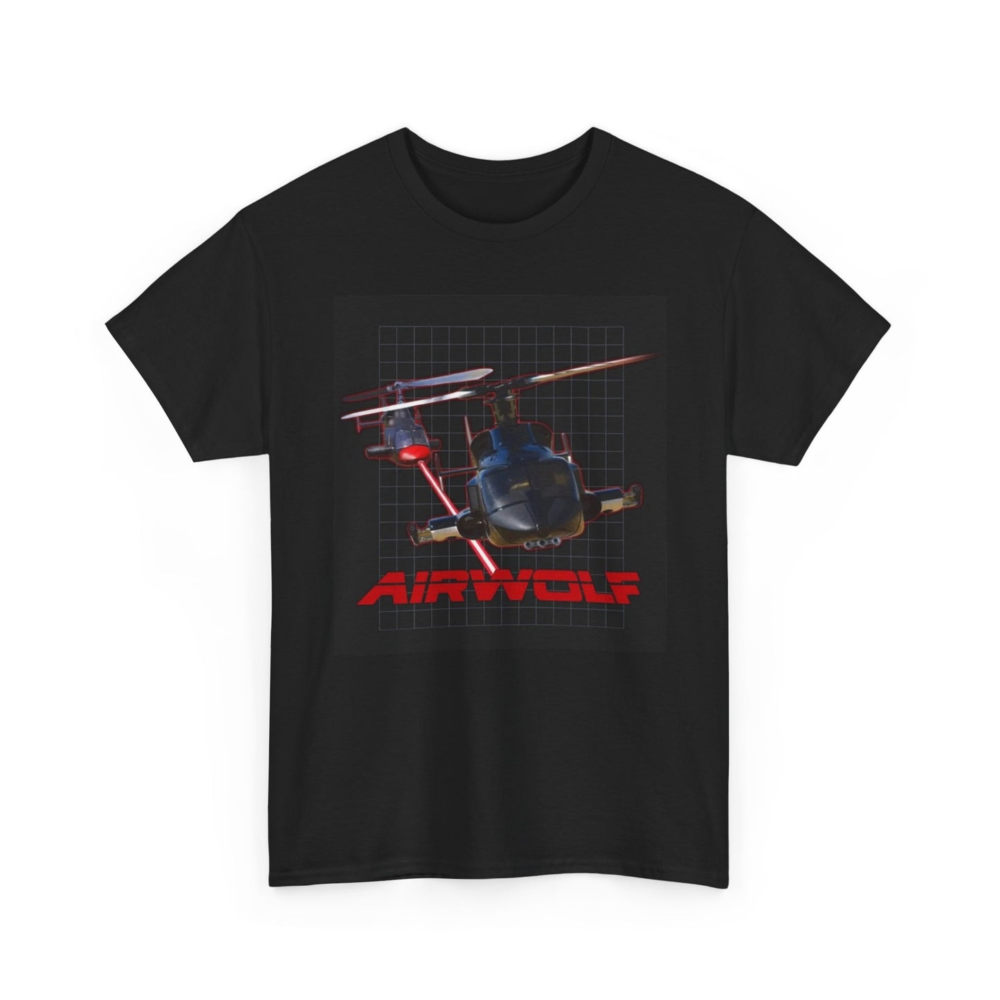 Airwolf Graphic T Shirt Vintage Tv Series 90s Retro Unisex Heavy Cotton Tee