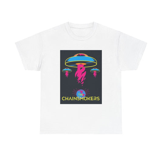 Chainsmokers Tshirt Retro Concert Tour Merch EDM DJ Unisex Heavy Cotton Tee