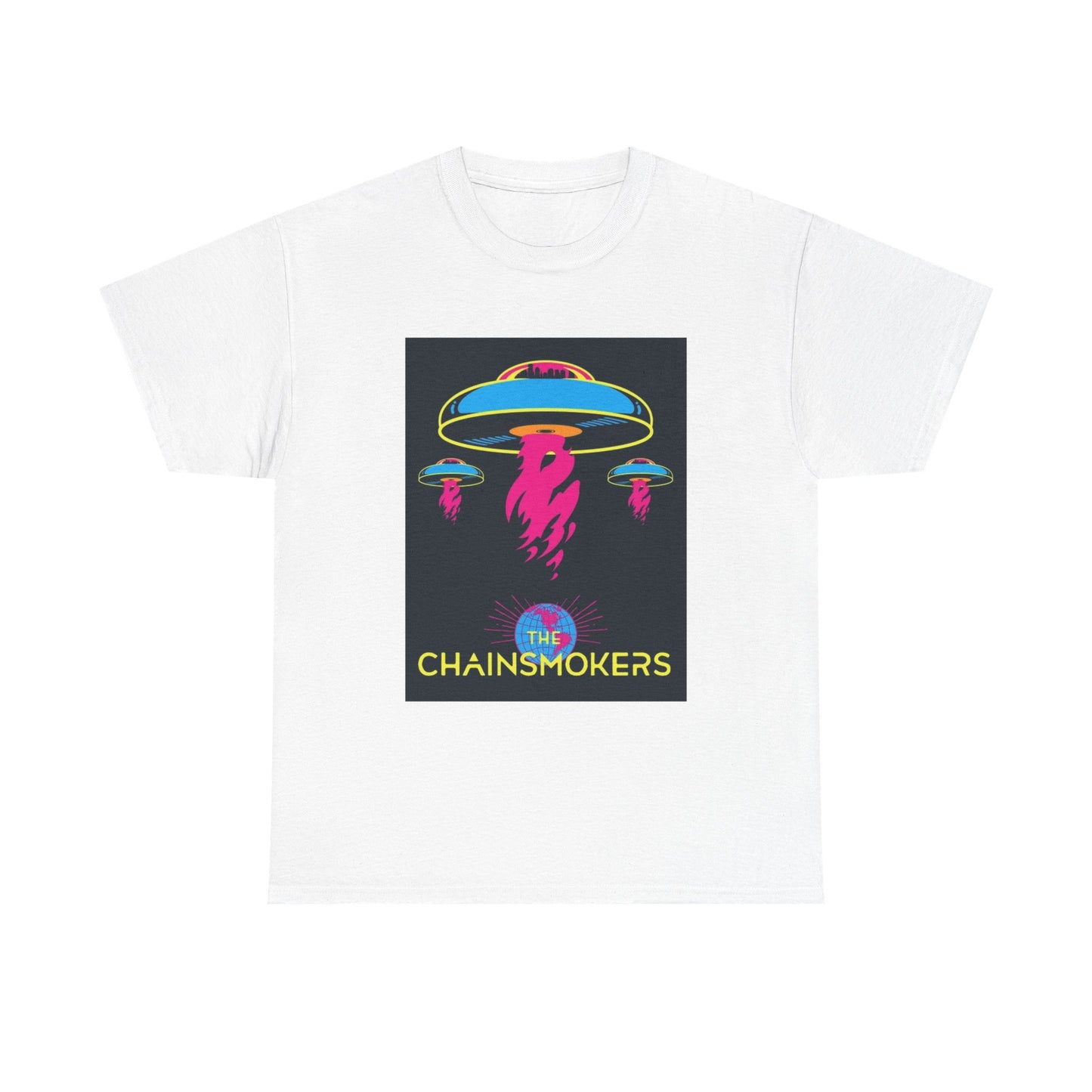 Chainsmokers Tshirt Retro Concert Tour Merch EDM DJ Unisex Heavy Cotton Tee