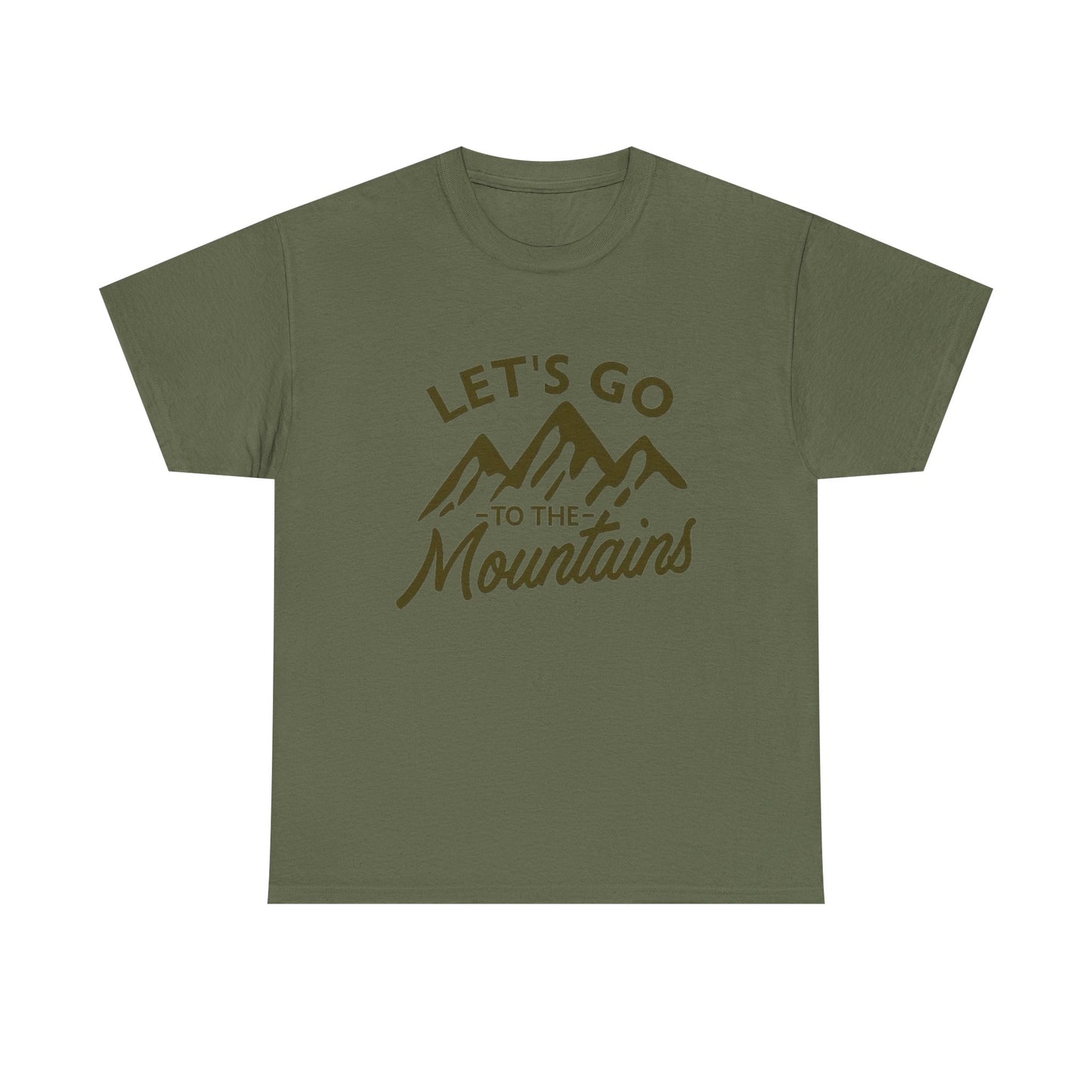Lets Go To The Mountains Graphic T Shirt NEW ADULT