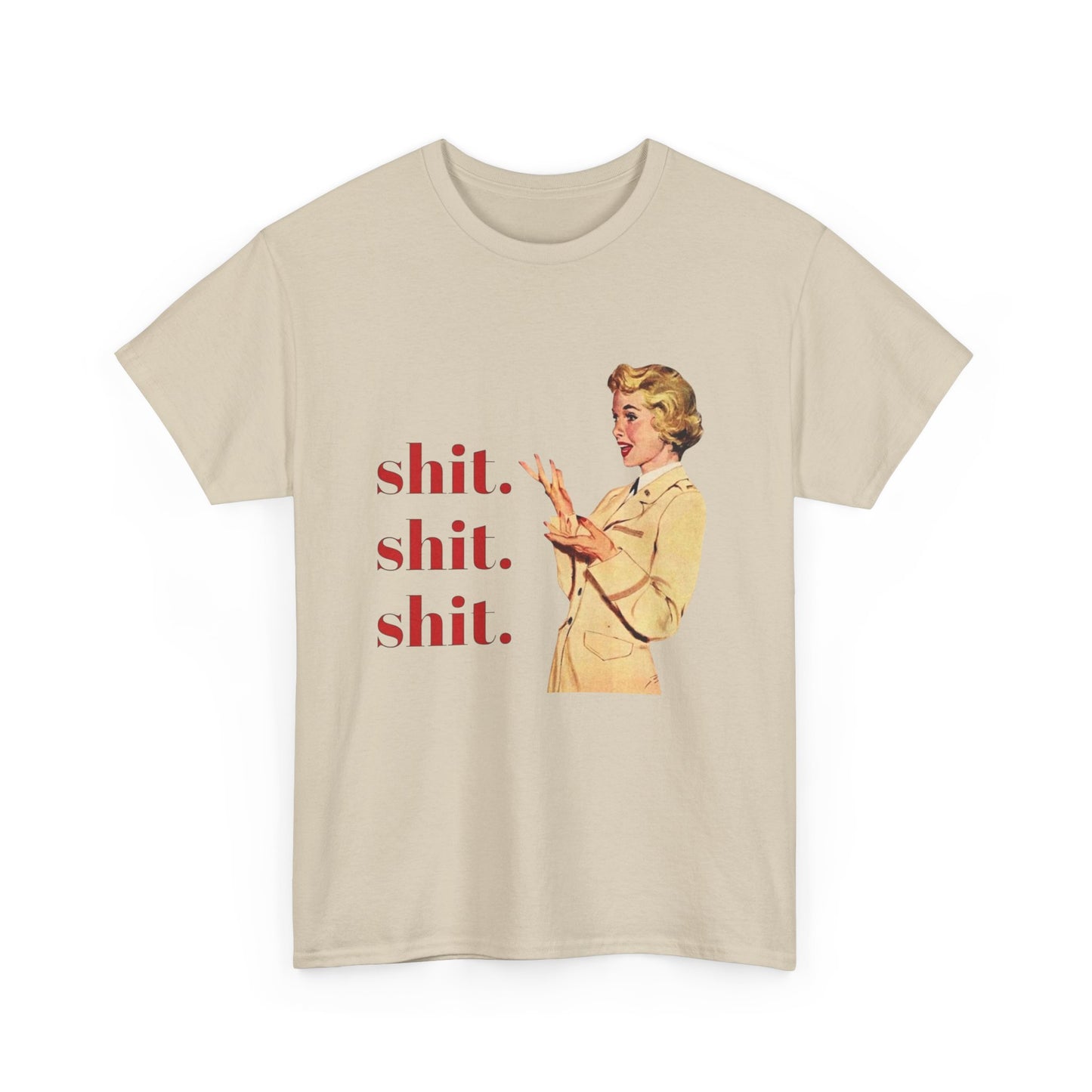 Funny Pinup Model Graphic T Shirt Unisex Heavy Cotton Tee