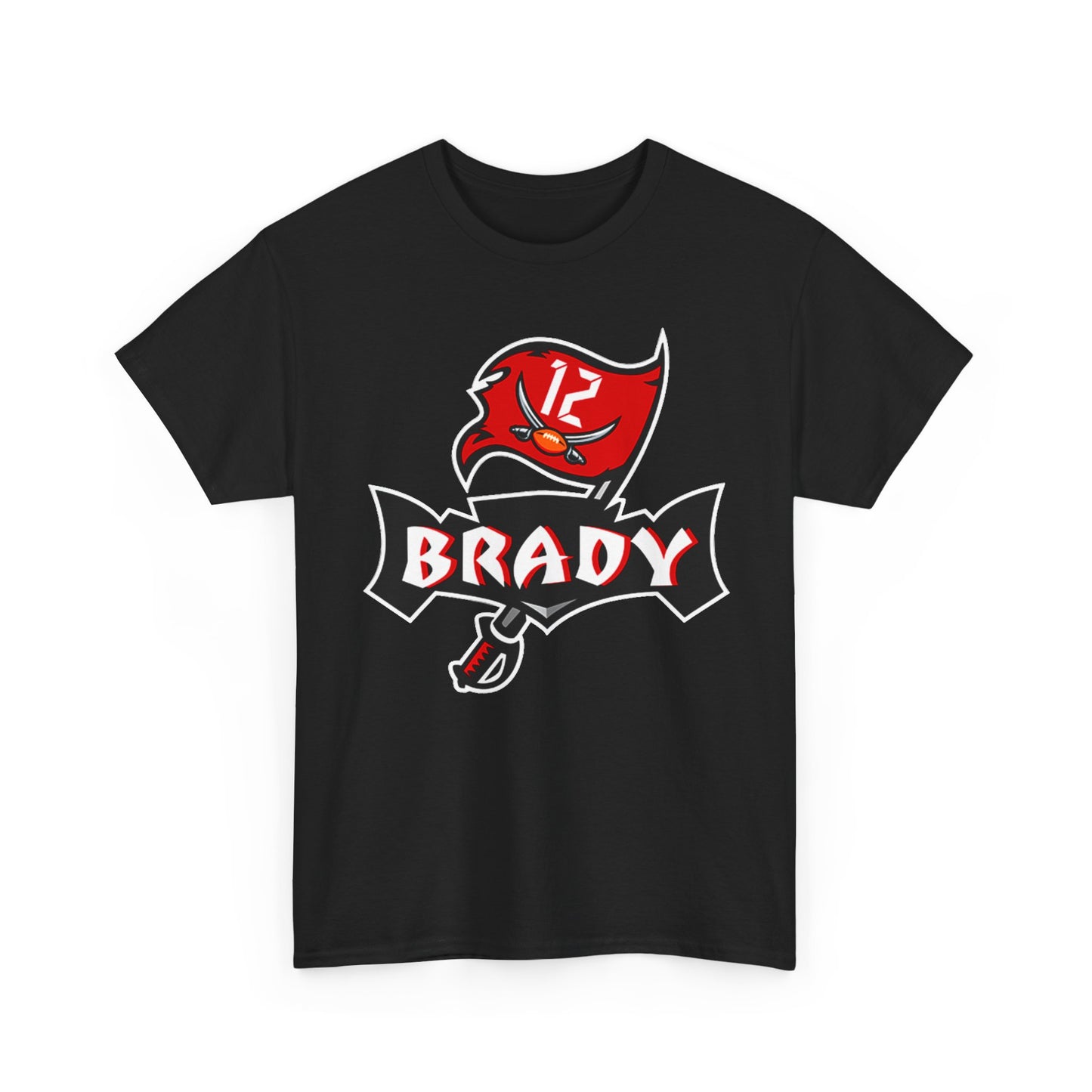 Tom Brady buccaneers T-shirt tb12 logo football Unisex Heavy Cotton Tee