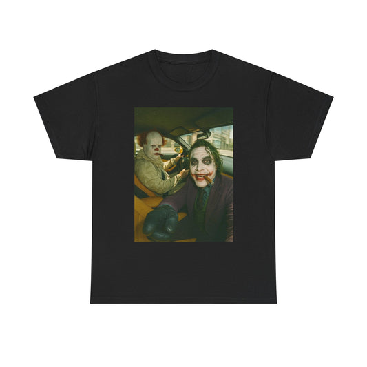 The Joker Funny Clown Graphic T Shirt Unisex Heavy Cotton Tee