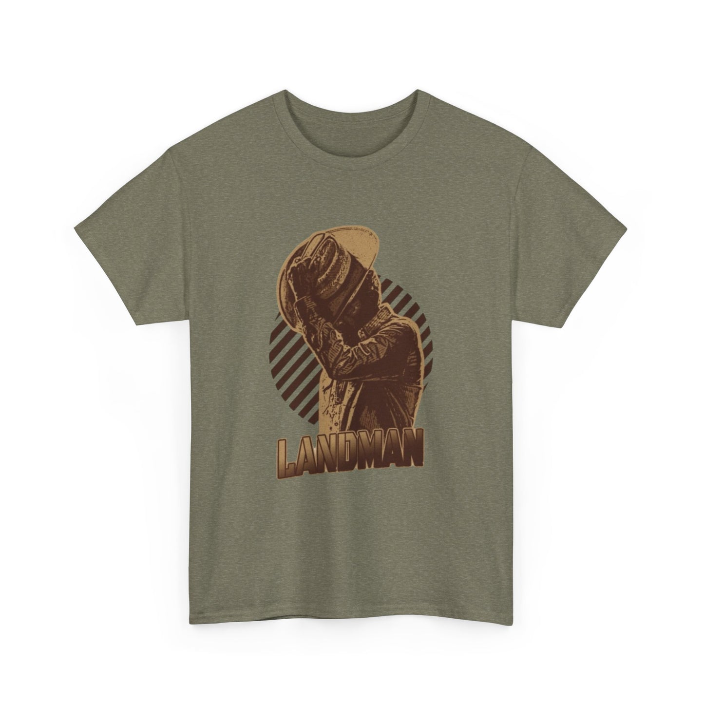 Landman Retro Texas Oil Graphic T Shirt NEW Unisex Heavy Cotton Tee