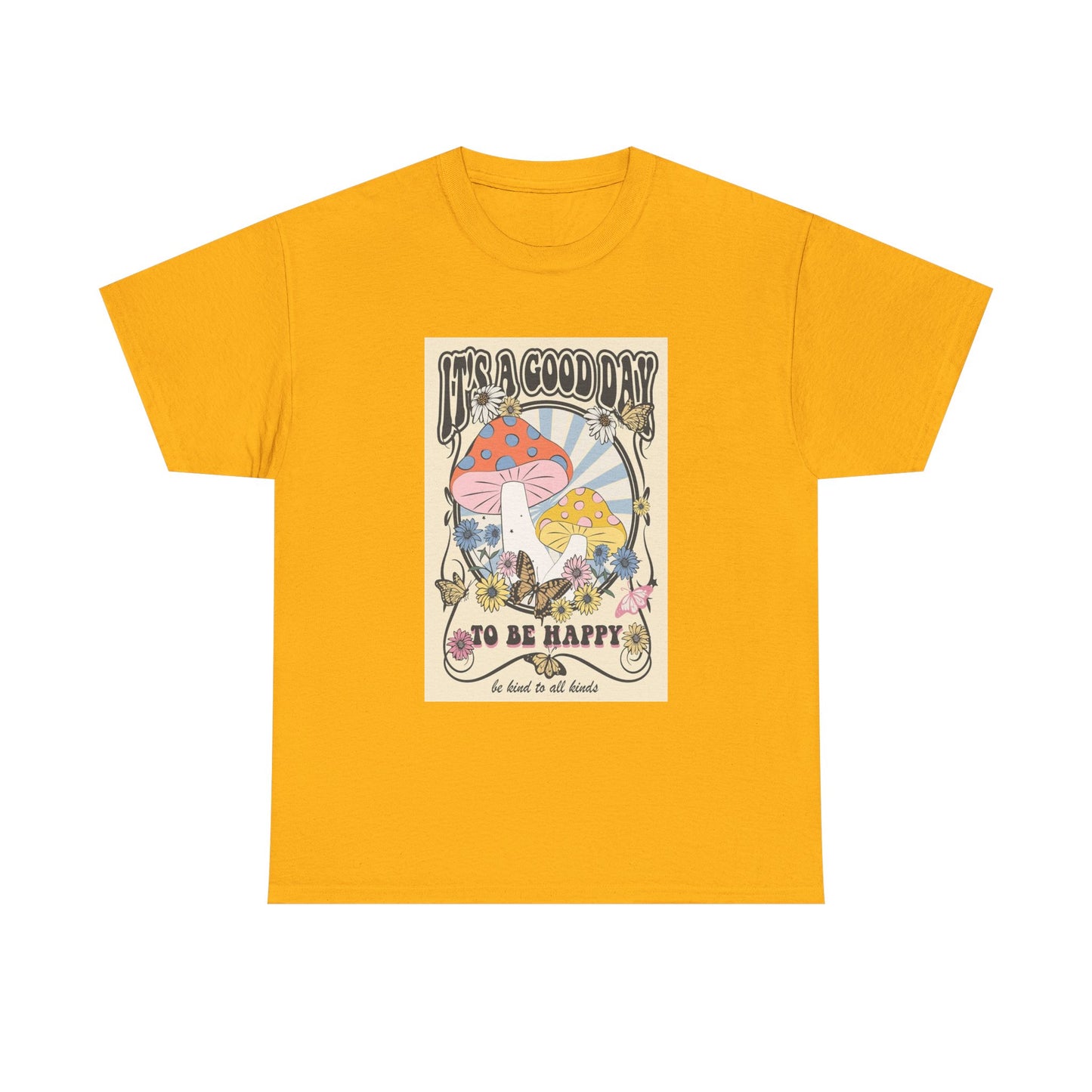 Trippy Mushroom Hunter Tshirt Mystical Graphic Vibe Unisex Its A Good Day