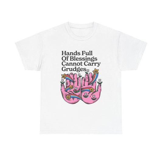 Hands Full Of Blessings Graphic T Shirt NEW ADULT Unisex Heavy Cotton Tee