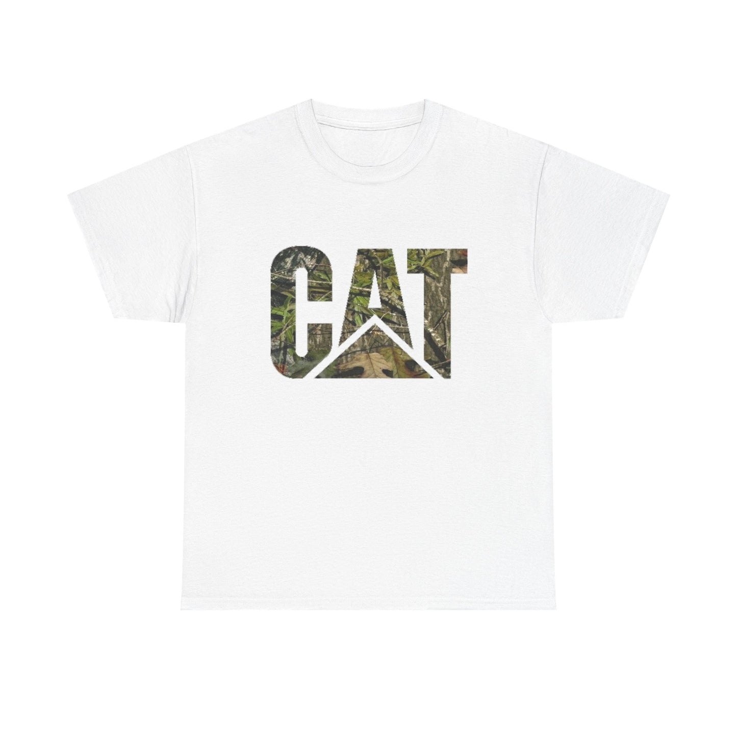 CAT Camo Diesel Equipment Graphic T Shirt Unisex Heavy Cotton Tee NEW