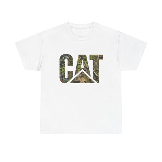 CAT Camo Diesel Equipment Graphic T Shirt Unisex Heavy Cotton Tee NEW