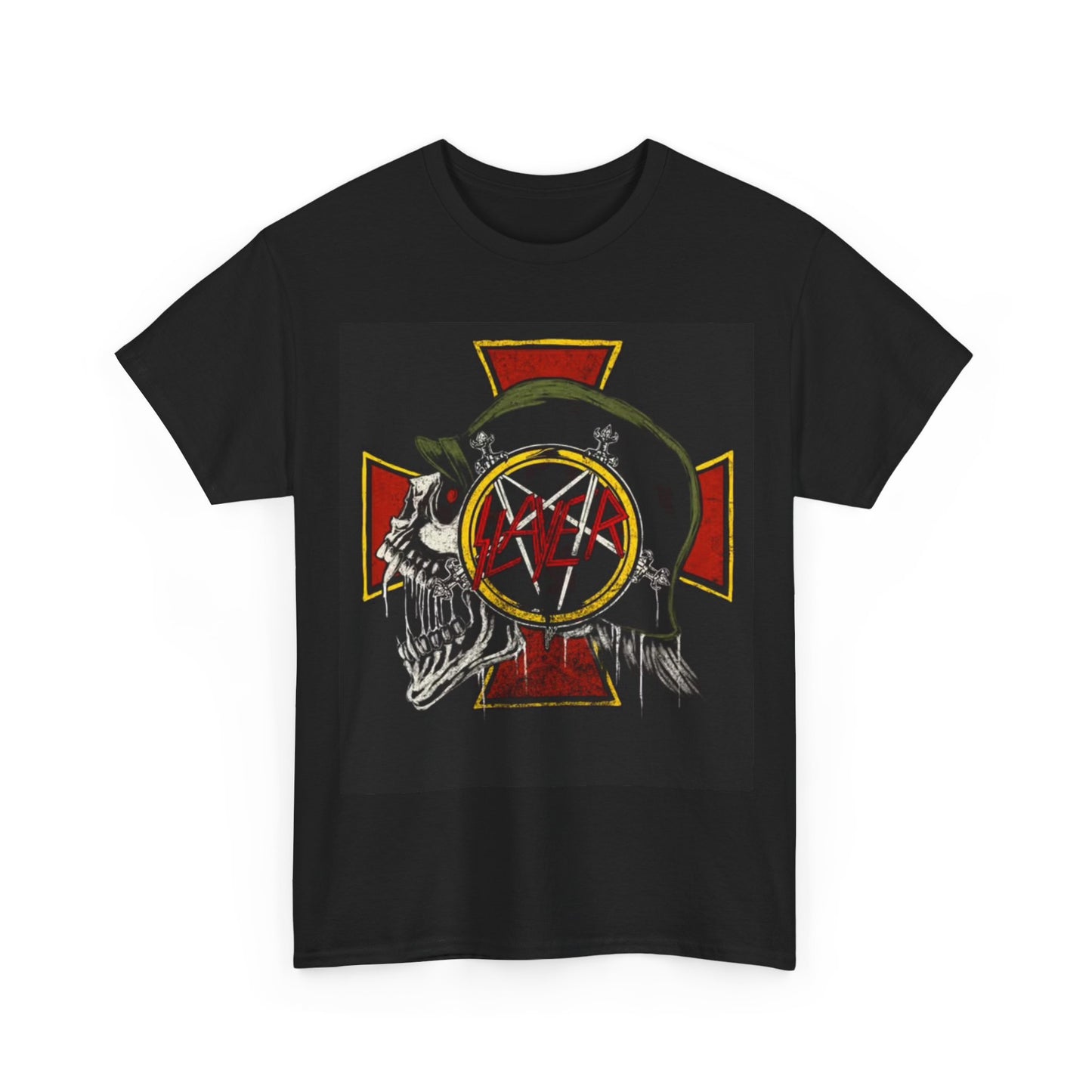Slayer T-shirt vintage skull hat retro metal graphic Unisex Heavy Cotton Tee