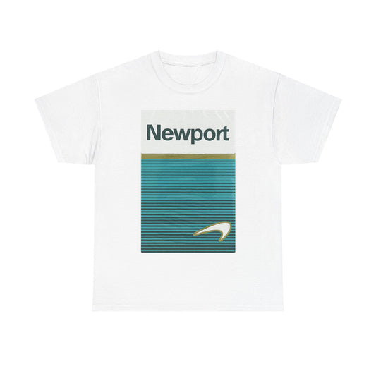 Newport Tshirt Cigarette menthol Logo vintage retro Unisex Heavy Cotton Tee