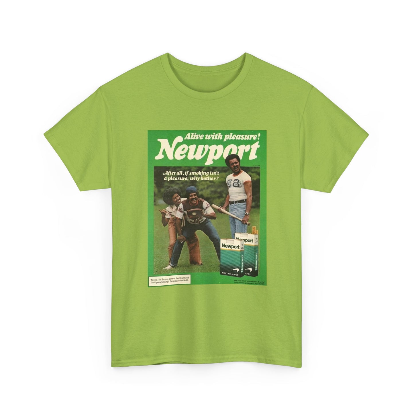 Newport T-shirt vintage cigarette menthol graphic Unisex Heavy Cotton Tee