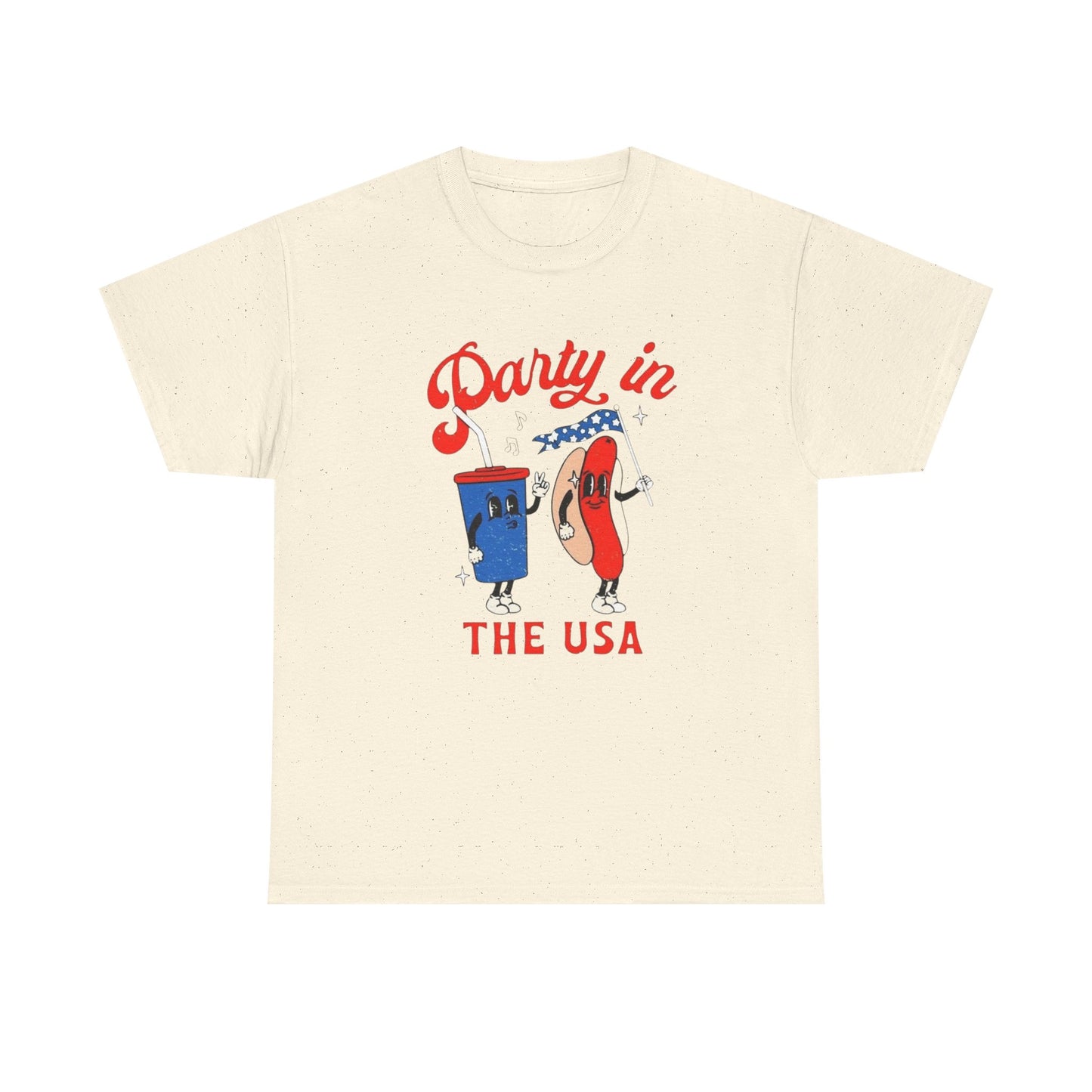 Party In The USA BBQ 4th July Graphic T Shirt ADULT NEW