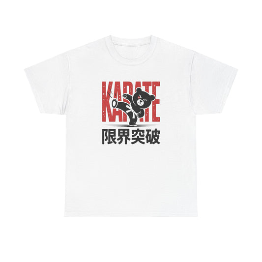 Teddy Bear Karate Graphic T-Shirt Comfy Cotton Tee Brand NEW