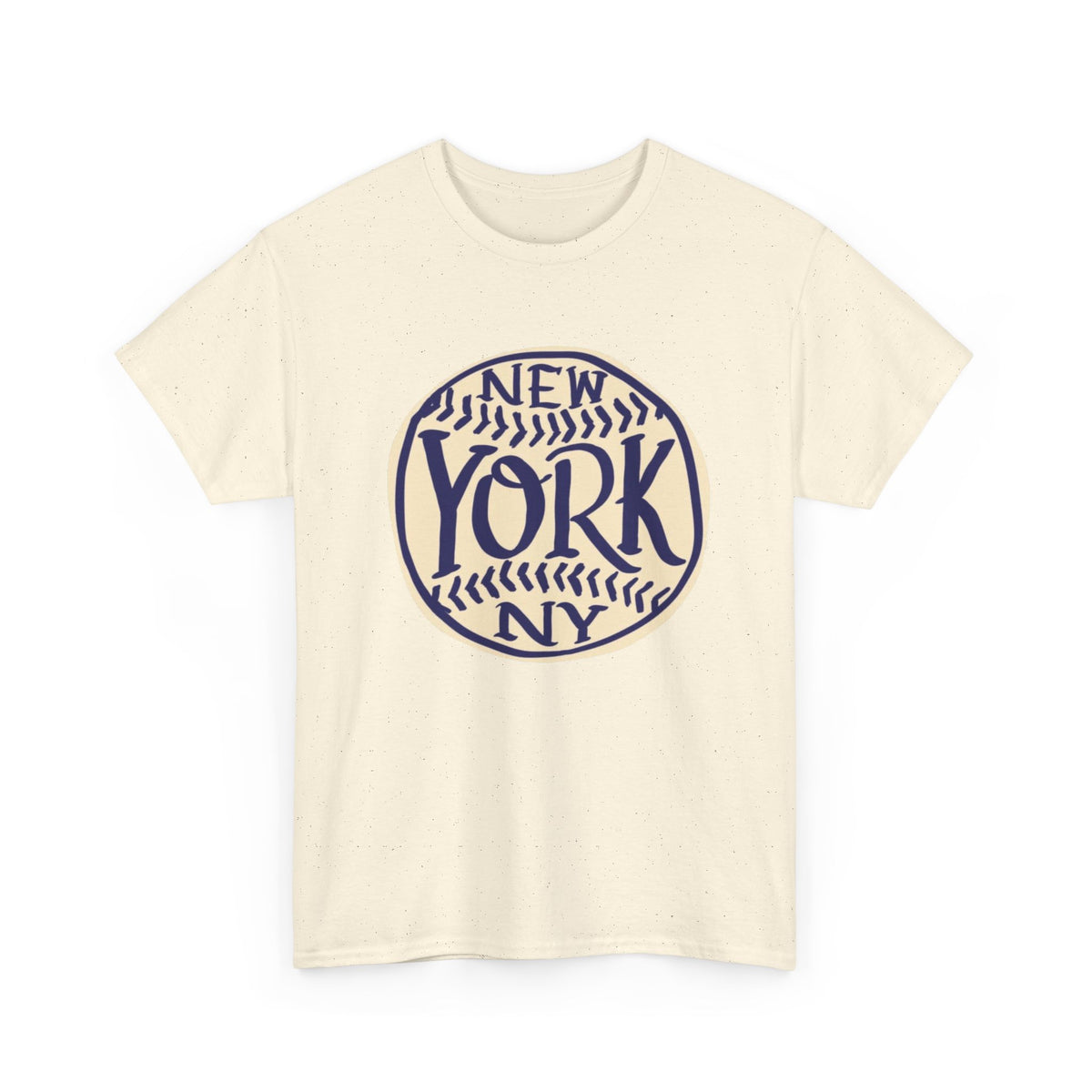 New York Retro Baseball Graphic T Shirt Men's Heavy Cotton Tee